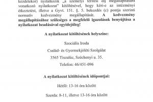 Tájékoztatás 20252026-os tanévben iskolai gyermekétkeztetésről!