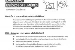 Csatlakozzon a KSH Európai Lakossági Egészségfelmérés adatfelvételéhez!